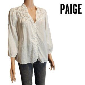Paige Arlette Blouse White Small
